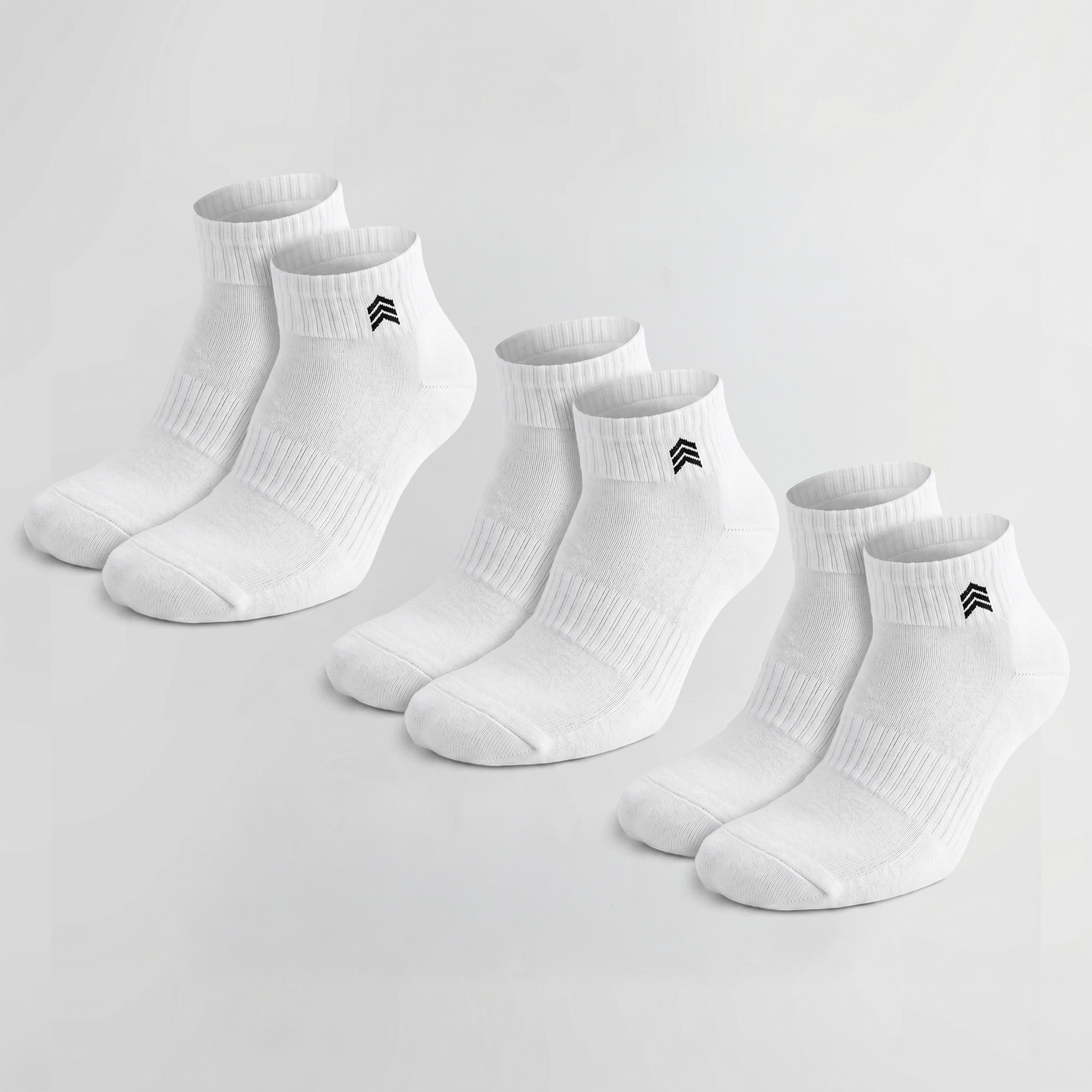 3 PAIRS - WHITE SOCKS