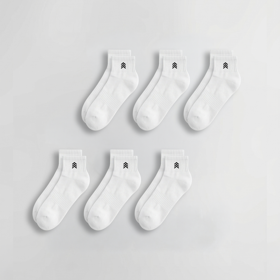 3 PAIRS - WHITE SOCKS