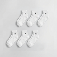 3 PAIRS - WHITE SOCKS