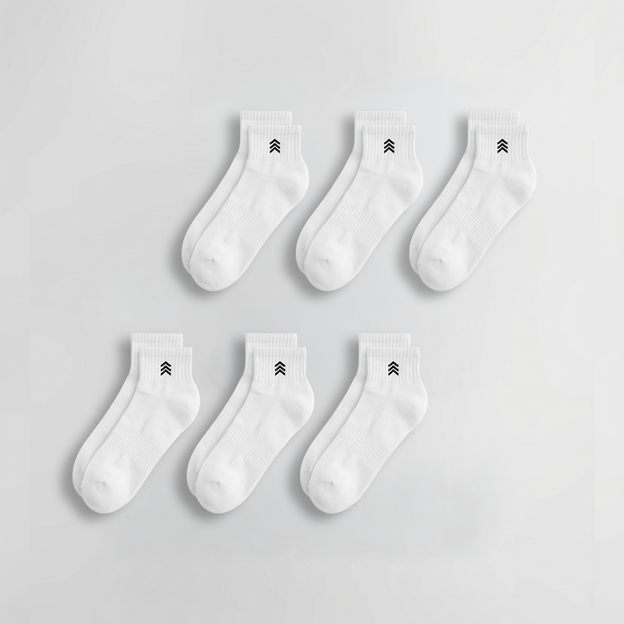 3 PAIRS - WHITE SOCKS