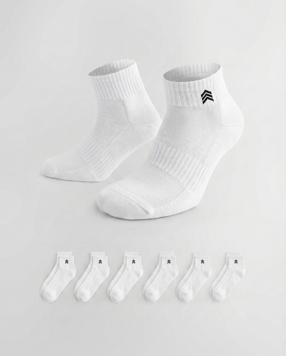 3 PAIRS - WHITE SOCKS